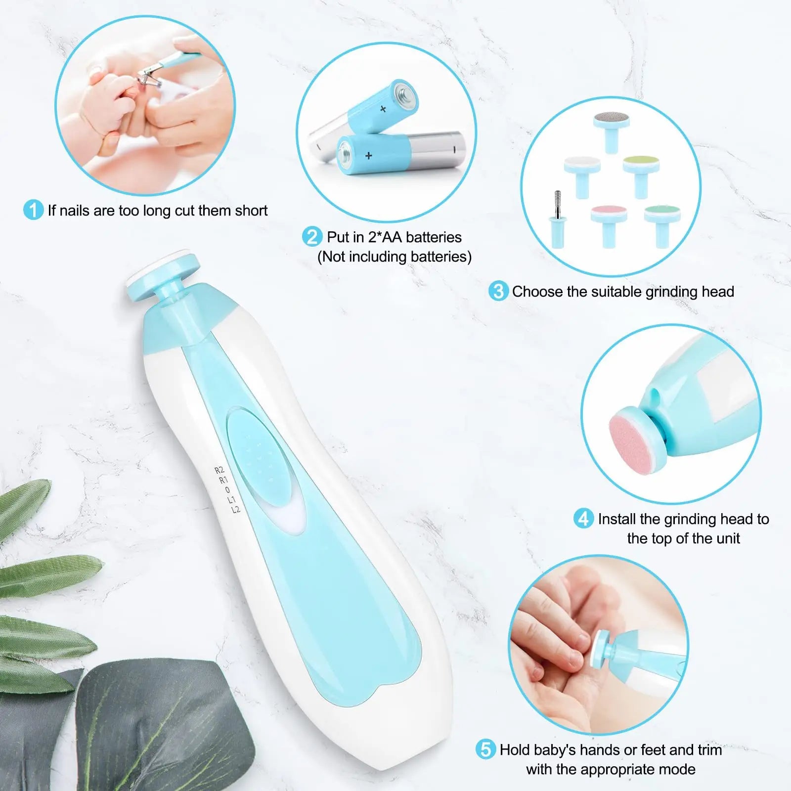 LittleNest Gentle Baby Nail Trimmer Kit(Gentle & Pain Free)